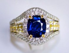 Non-Heated Sapphire Ring